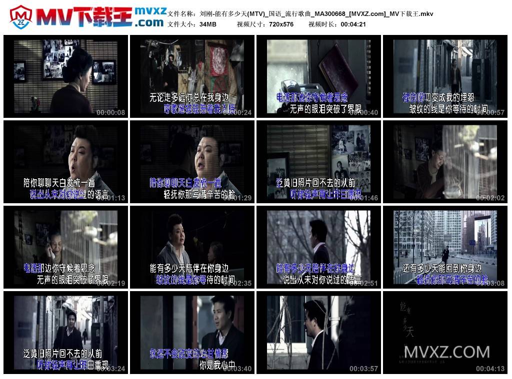 刘刚-能有多少天(MTV)_国语_流行歌曲_MA300668